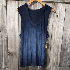 Fillmore America Vintage Wash Sleeveless Hooded Shirt Size XL